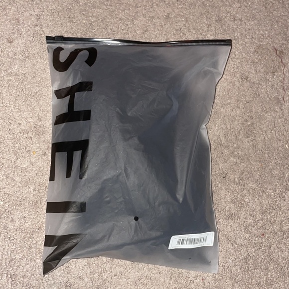 NWT long black ribbed leggings with slit - Picture 3 of 3